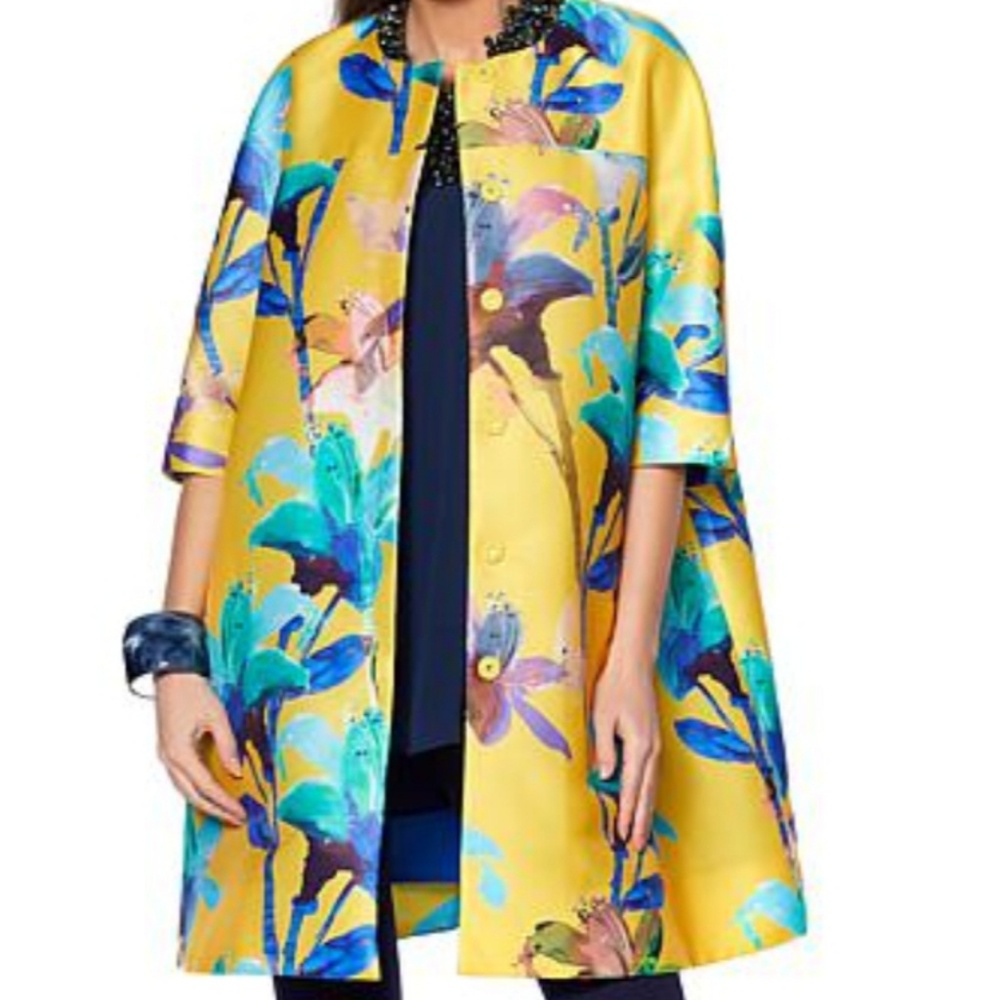 Iris Apfel Twill Floral Jacket